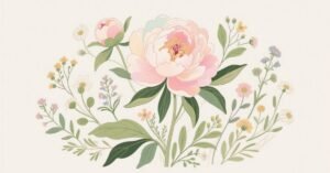 aesthetic flower drawing