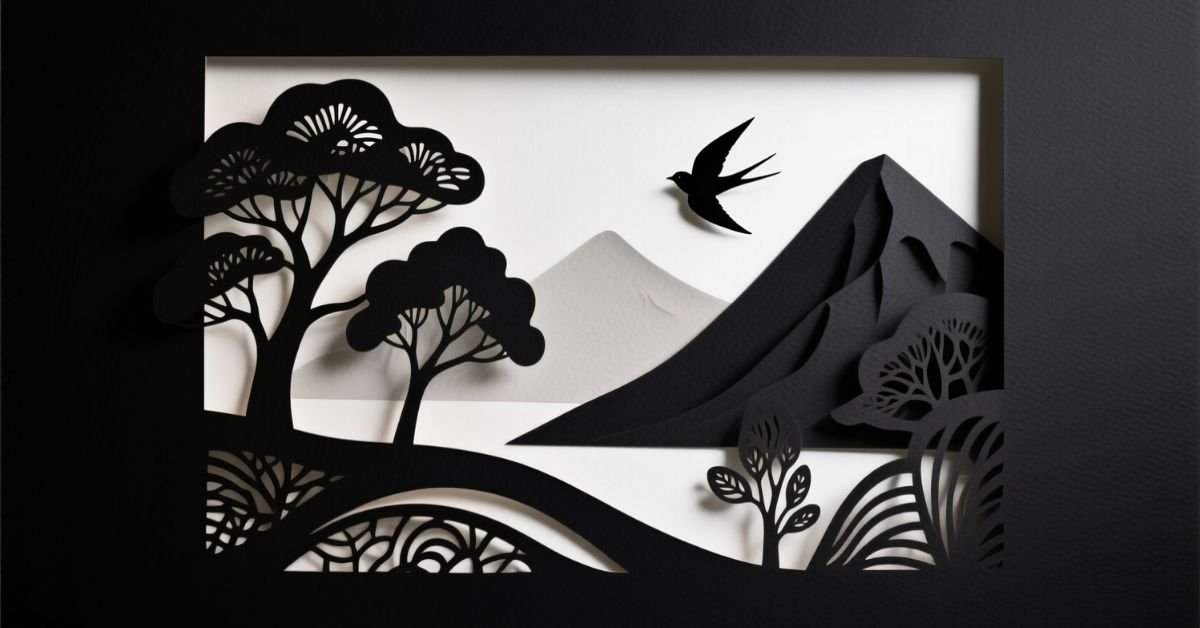 black paper drawing ideas