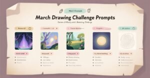 march drawing challenge